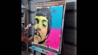 The Beatles Original Paintings in Timelapse by Christian Chapman