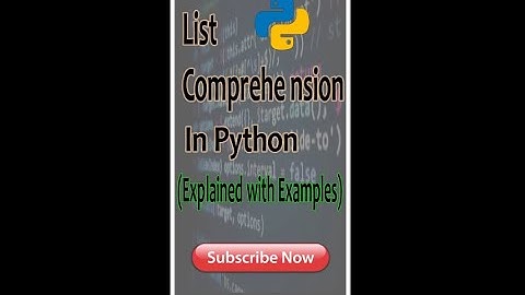 List Comprehension, Dictionary Comprehension And Generator Comprehension | Advanced Python in Hindi