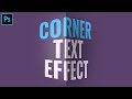 3d text effect corner perspective  photoshop tutorial typography