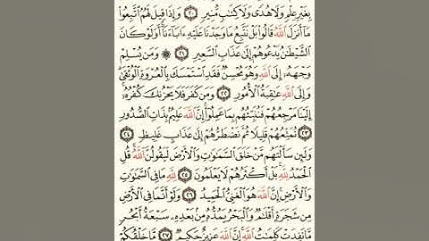 ماهر المعيقلي سورة لقمان مكتوبة صفحة 413 مصحف المدينة المنورة جودة عالية