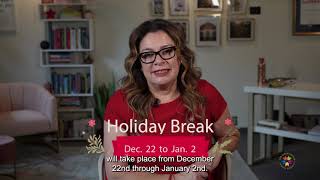 Holiday Message from Superintendent Fabi Bagula Ph.D.