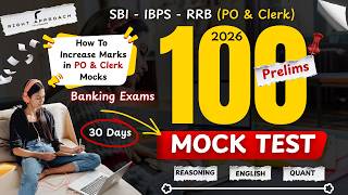 Toppers Secret To Attempt MOCK TEST | 30 Days Marks Increase | Banking Exams | SBI | IBPS | RRB |