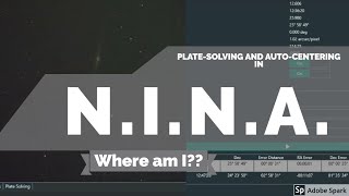 Platesolving and auto-centering in NINA!