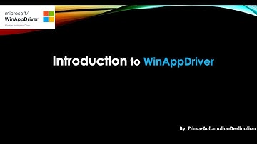 1. How to Configure Win App Driver