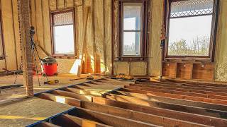 Restoring A $7,000 Mansion: Living Room Floor Rebuild