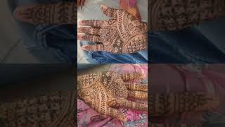 easy front hand mendi ✨🍃#shortsvideo #mendi #bridalmehndi