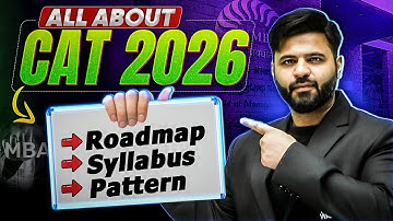 CAT 2026 Prep | Roadmap + Pattern + Detailed Syllabus | MBA Wallah