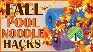 WOW!! POOL NOODLES + DOLLAR TREE ITEMS = AMAZING!! 🎃POOL NOODLE HACKS FOR FALL!🎃