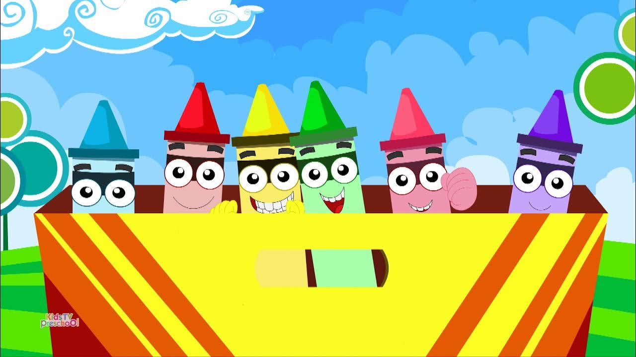 Crayons Colors Song Learn Colors for Babies Nursery Rhymes and Kids