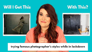 PHOTOGRAPHER TRIES THE STYLE OF ANNIE LEIBOVITZ | while in lockdown!