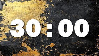 Black and Gold Grunge Countdown Timer [ 30:00 ]