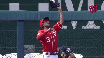 PIT@WSH: Taylor makes leaping catch on warning track