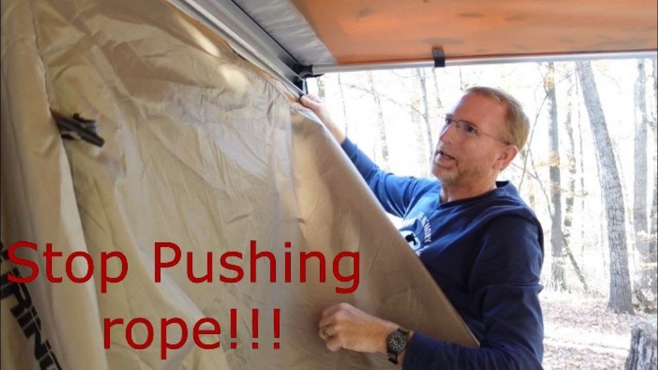 ARB Annex room easy installation mod, STOP PUSHING ROPE!!! - YouTube