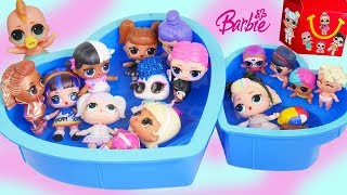 LOL Surprise Doll Play Video with Pool Party Dollhouse Slime ! LOL Surprise Doll Play Video with Pool Party Dollhouse Slime !