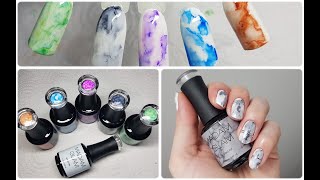 Marble Inks Collection - Madam Glam - Swatches & Nail Art - Prosty sposób na marmurek