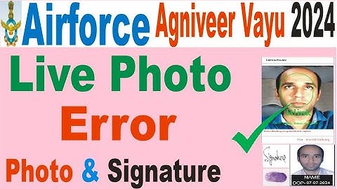 Indian air force me live photo kaise upload kare/airforce photo signaute and left thumb impression