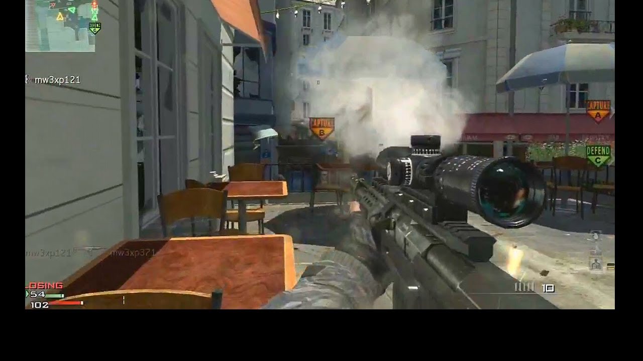MW3 Multiplayer Gameplay: AS50 Sniping on Resistance (Modern Warfare 3)