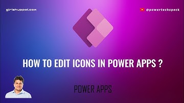 How to edit Table Icons in Power Apps ?