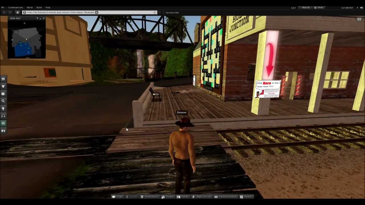 Sunday Bonus Video - Second Life - Hobo Island