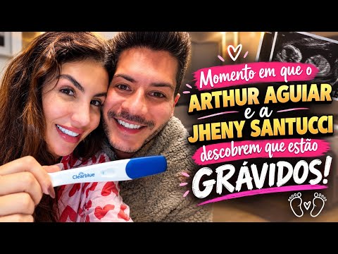 The moment Arthur Aguiar and Jheny Santucci find out they're PREGNANT!