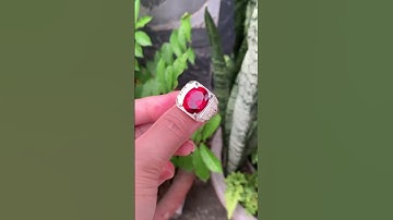 SN23104 | Nhẫn bạc đá ruby thái size tay 18 - Giá 2.900k - 0921.400.999