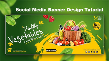 Vegetable Store Banner Designing Tutorial in Corel Draw | SF Graphics Tuts