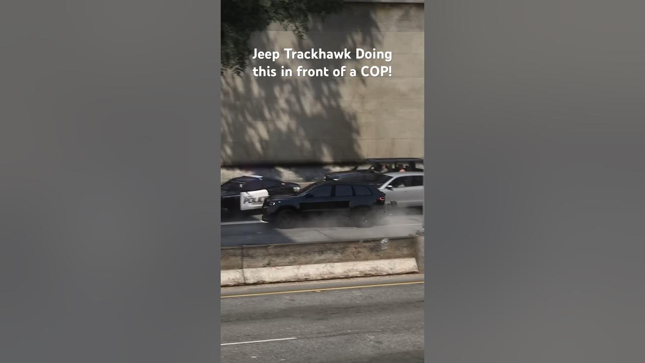 1200Hp Jeep Trackhawk Vs Cop!!! trx ram srt srt8 trackhawk dodge