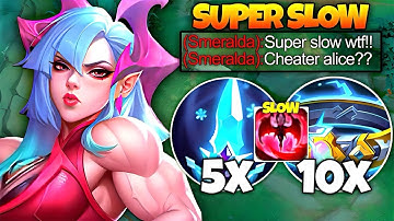 ALICE 101% SLOW BUILD IS ANNOYING (slow hack?) | MLBB