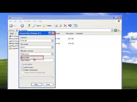How to Format a Hard Drive in Windows XP