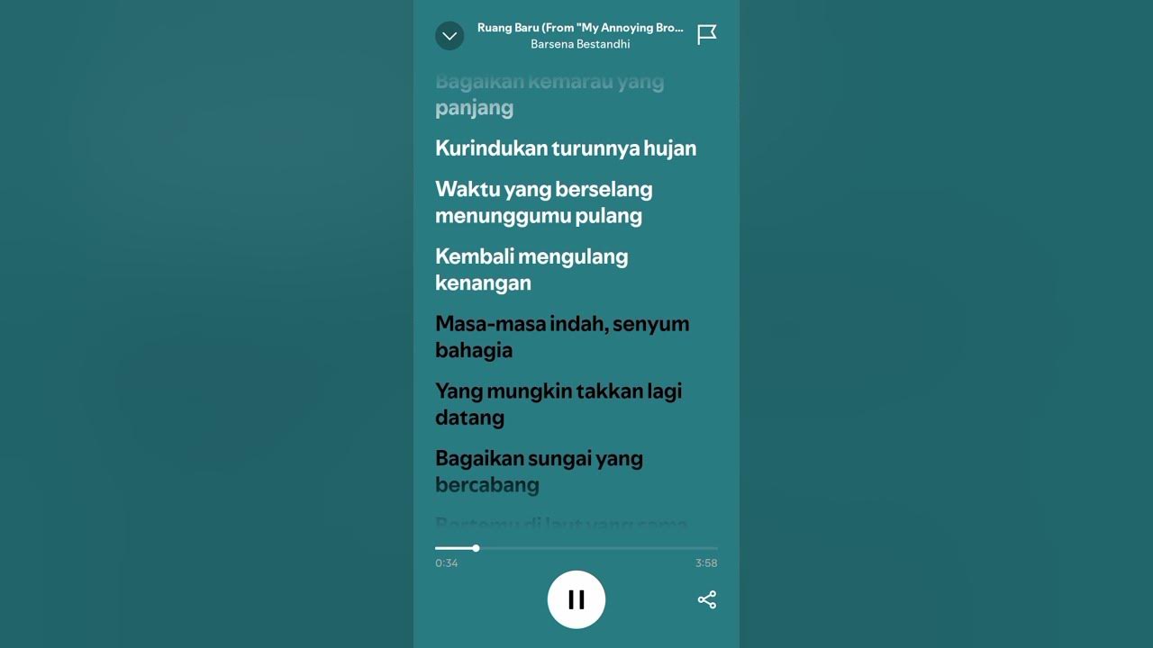 Lirik lagu Ruang baru (Ost. My annoying brother) #ruangbaru #liriklagu #viral #tiktok #sadsong