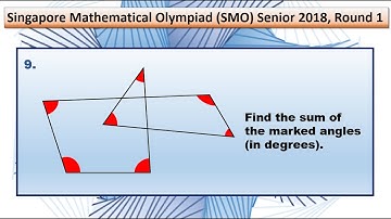 Q9 of SMO 2018 Senior Round 1. (Sum of angles --star?)