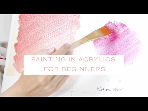 Kerrie Hess Fashion Illustration and Artist on : How ACRYLIC paint works for Complete Beginners.