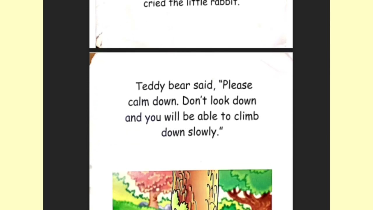 A STORY A DAY- The little Rabbit learns to climb the tree