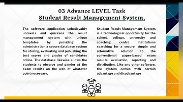 Student Result Management System | Task-3 | Advance Level Task | LetsGrowMore | Internship | MNT&C