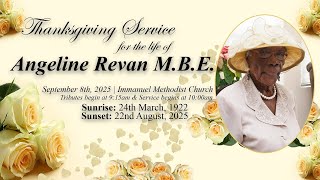 Thanksgiving Service for the Life of Angeline Revan
