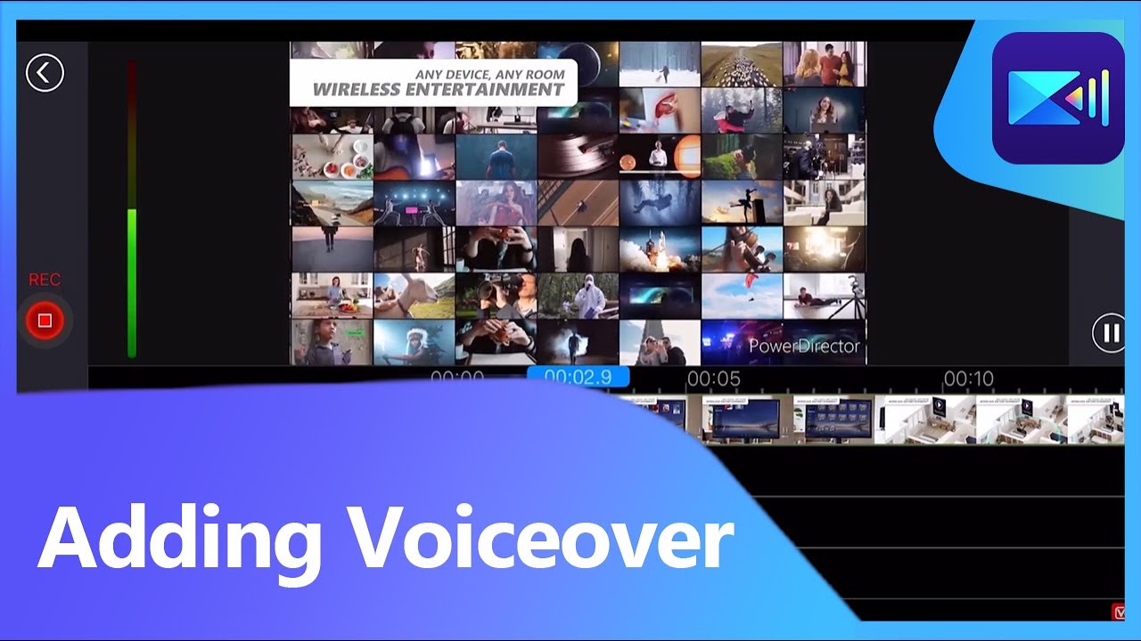 Record A Voice Over With Powerdirector Mobile