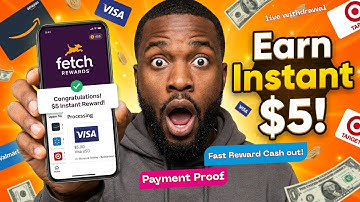 Get Instant $5 Giftcard New User Bonus | Fetch Rewards Method | Cashout and Payment Proof