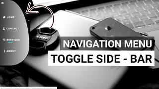 Creative - Side Navigation Menubar using Html & CSS | Webkit Coding