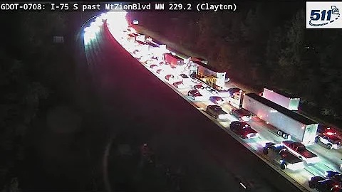 Emergency road repair shuts down I-75 NB in Morrow