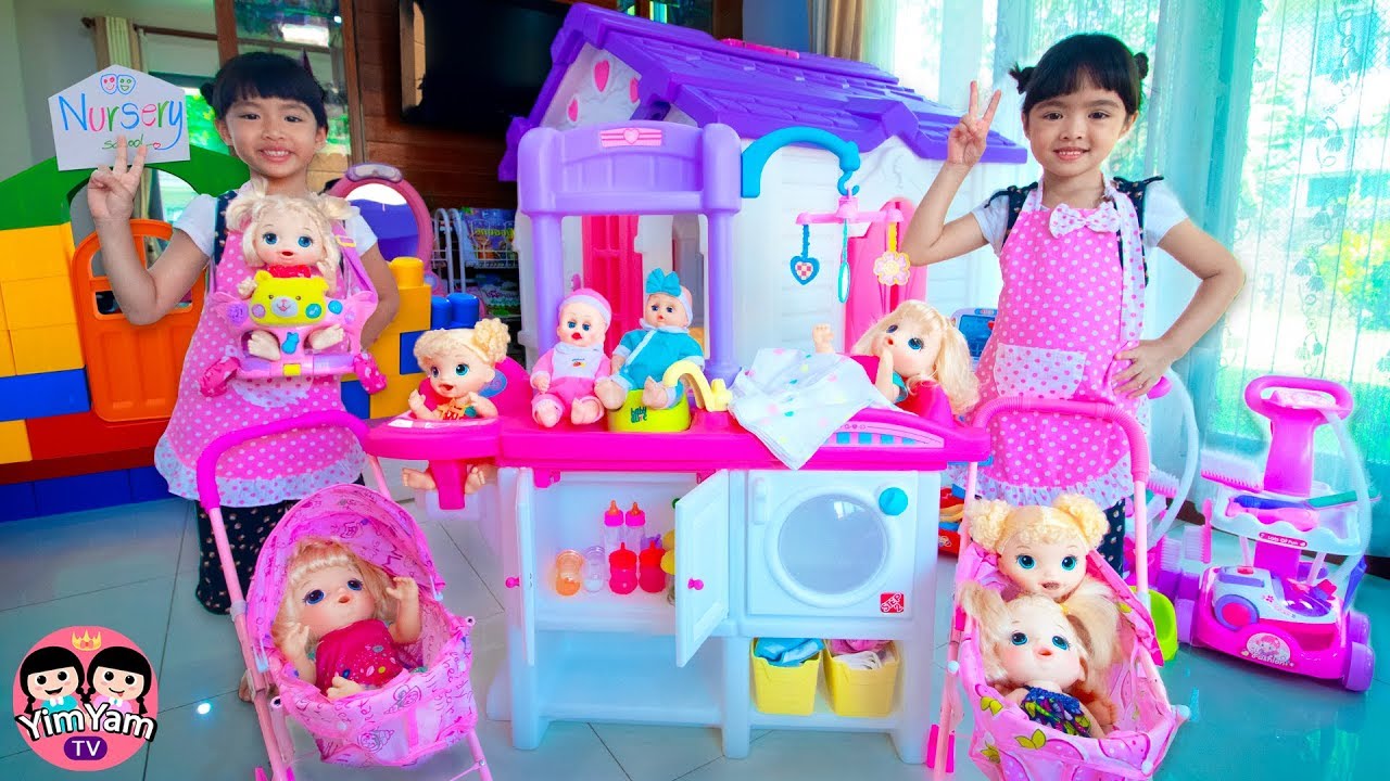 เกม เลี้ ย New หนูยิ้มหนูแย้ม | โรงเรียนรับเลี้ยงเด็ก Kids Role Play Nursery School