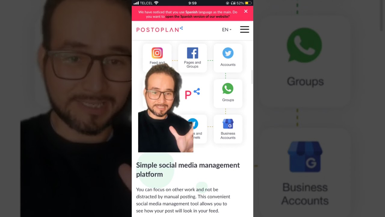 La mejor herramienta para agendar tus publicaciones, Instagram, whatsapp y Telegram. 