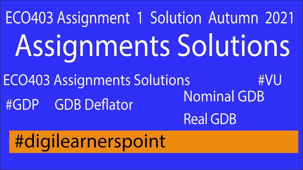 vu assignments solutions