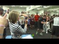 Katie Couric Watches Floyd Mayweather Train