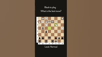 Black to Play & Win | This Simple Chess Puzzle Has a Brilliant Hidden Trick