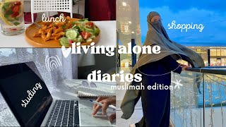 living alone diaries| cooking, studying and shopping| coming back on YouTube
