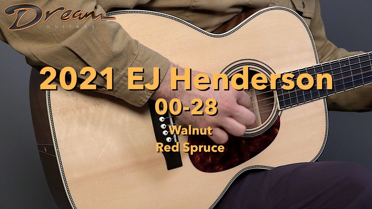 Dream Guitars - 2021 E.J. Henderson 00-28, Walnut & Red Spruce 