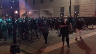 Crowds tear down statues outside Wisconsin State Capitol, attack state senator