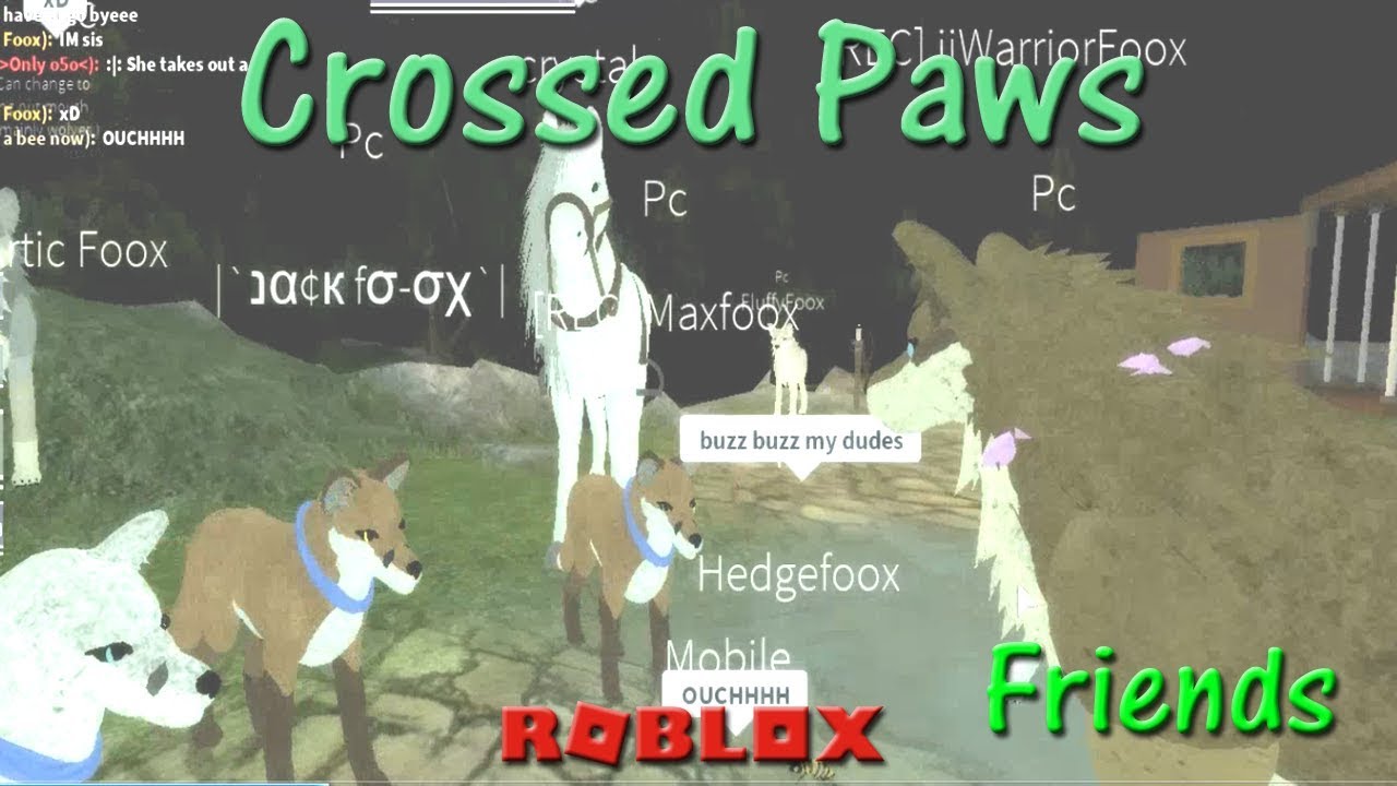 Roblox Crossed Paws Friends 1 Hd - roblox crossed paws wip i met shyfoox phini hd