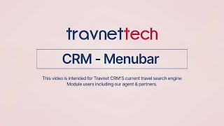 Travnet Tech CRM Menubar | CRM Tutorial-17 | English