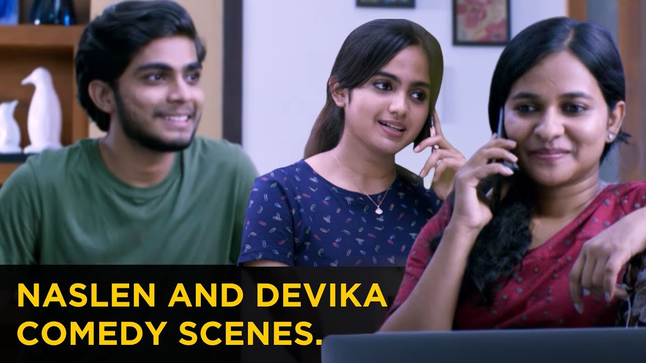 Naslen  and Devika comedy scenes... Watch makal movie scenes | Makal | manoramaMAX